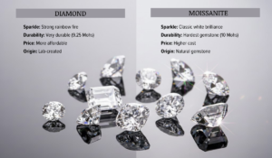Moissanite vs Diamond