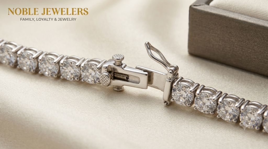 How a Tennis Bracelet Clasp Works (And Why It Matters for Security)